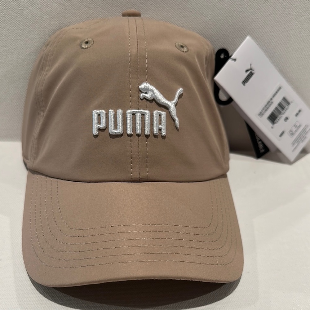 NWT Puma Khaki Medium Beige Cap with adjustable back.